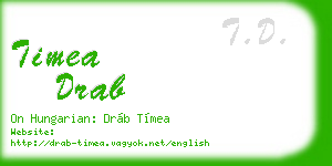 timea drab business card